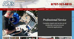 Desktop Screenshot of apesplumbingandheating.com