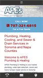 Mobile Screenshot of apesplumbingandheating.com